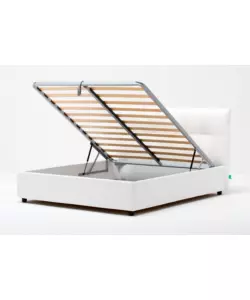 LETTO MATRIMONIALE CONTENITORE "EASY" BIANCO 160X190 CM